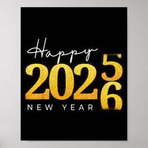 Poster Bonne année 2026 Soirée du Nouvel An 2026