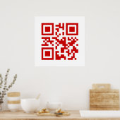 Poster Bonne année ! — Code QR (Cuisine)