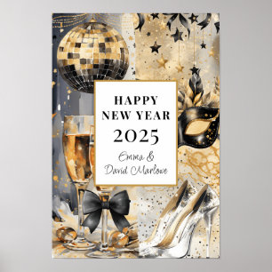 Poster Bonne année customisée 2025
