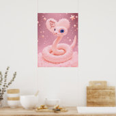 Poster Bonne année de l'affiche du serpent (Cuisine)