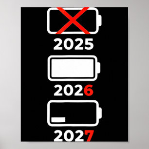 Poster Bonne année drôle 2026 2027 67 Mème Six Sept