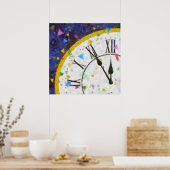 Poster Bonne année en arrière-plan (Cuisine)