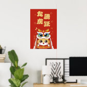 Poster Bonne année lunaire chinoise 2024 (Bureau à domicile)