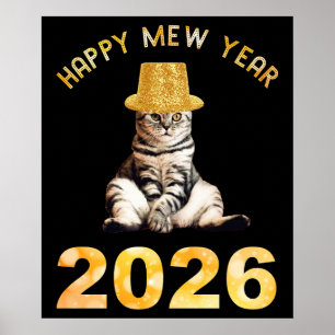 Poster Bonne année Mew 2026