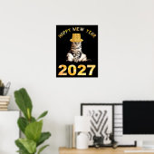 Poster Bonne année Mew 2027 (Bureau à domicile)