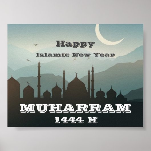 Poster Bonne année Muharram 1444 H (Devant)