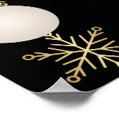 Poster Bonne année or noir (Coin)