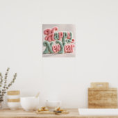 Poster Bonne Année Peluche Douce (Cuisine)