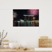 Poster Bonne année Singapour (Cuisine)