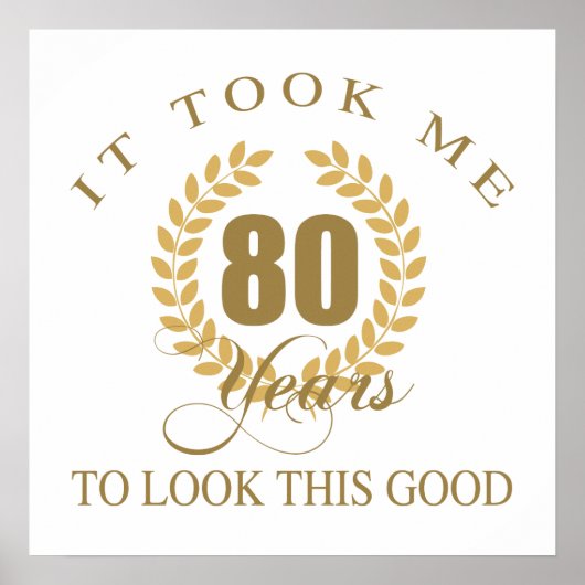 Poster Bonne apparence 80e anniversaire (Devant)