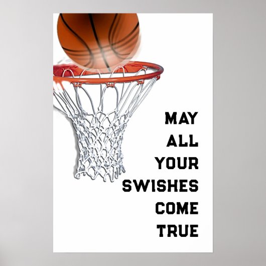 Poster Bonne Chance Basketball (Devant)