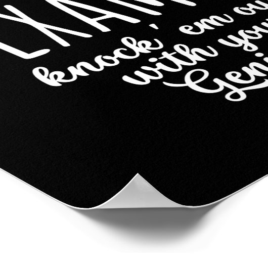 Poster bonne chance dans vos examens (Coin)