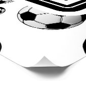 Poster Bonne chance - Football (Coin)