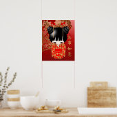 Poster Bonne chance Kokeshi Doll (Cuisine)