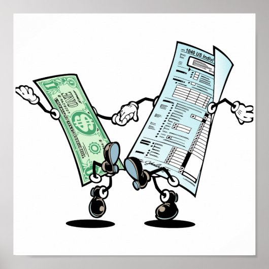 Poster Bonne conception des remboursements d'impôt (Devant)