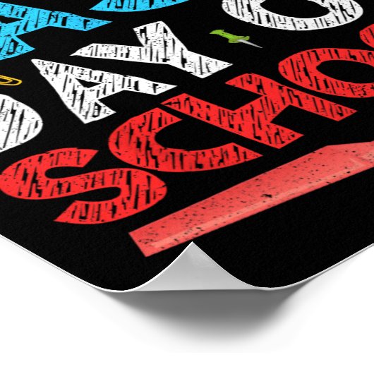 Poster Bonne Dernière Journée D'Étudiants Et D'Enseignant (Coin)