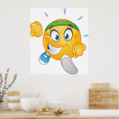 Poster Bonne exécution Emoji (Cuisine)