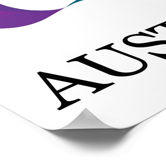 Poster Bonne fête australienne (Coin)