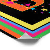 Poster Bonne fête d'anniversaire colorée (Coin)