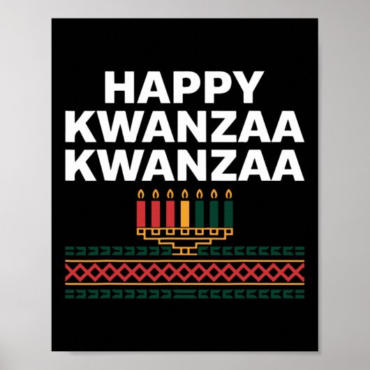 Poster Bonne fête de Kwanzaa (Devant)