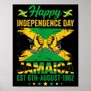 Poster Bonne fête de l'indépendance Jamaïque 1962 Jamaïca