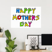 Poster Bonne fête des mères (Bureau à domicile)