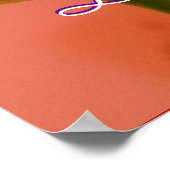 Poster Bonne fête des mères Rose rose (Coin)