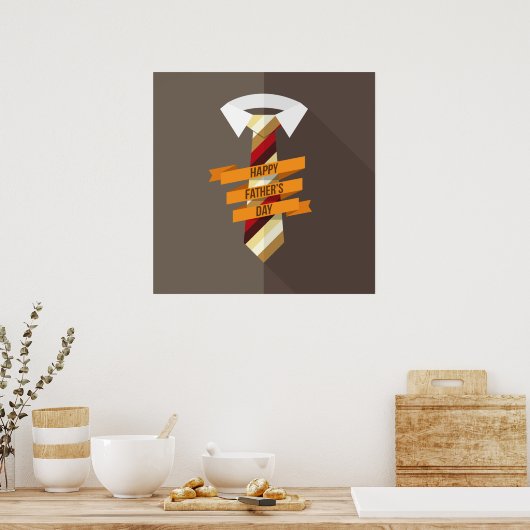 Poster Bonne Fête des pères (Cuisine)