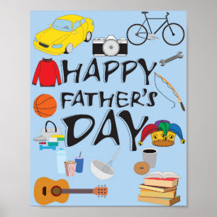 Poster Bonne Fête des pères