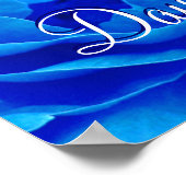 Poster Bonne Fête des pères Rose bleu I (Coin)