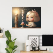 Poster Bonne fille anniversaire 01 (Bureau à domicile)
