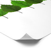 Poster Bonne forêt de feuilles d'arbre vert (Coin)