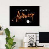 Poster Bonne Halloween mignonne araignée (Bureau à domicile)