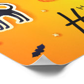 Poster Bonne Halloween sur les nuages (Coin)