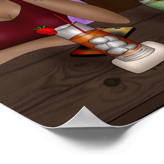 Poster Bonne heure | ART NUMÉRIQUE (Coin)