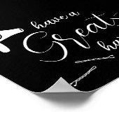 Poster Bonne Journée De Cheveux Salon Moderne (Coin)