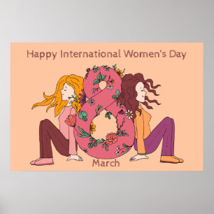 Poster Bonne Journée internationale de la femme (8 mars)