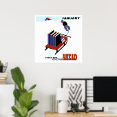 Poster Bonne lecture à l'avant de l'affiche WPA (Bureau à domicile)