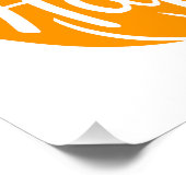 Poster Bonne lettre Halloween sur citrouille sculpté (Coin)