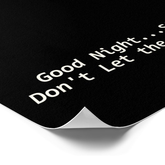 Poster Bonne Lune de nuit (Coin)