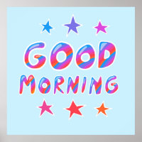 BONNE MATINÉE Colorée Cool & Étoiles amusantes