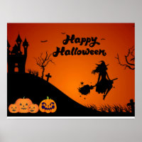 Bonne nuit d'Halloween - sorcière Éffrayante, Citr