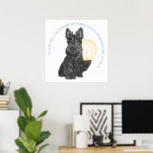Poster Bonne nuit Scottish Terrier (Bureau à domicile)