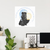 Poster Bonne nuit Scottish Terrier (Bureau à domicile)
