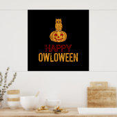 Poster Bonne Owloween, Halloween (Cuisine)