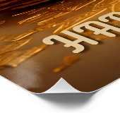 Poster Bonne Pâque ! Golden Matzah (Coin)