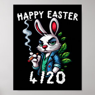 Poster Bonne Pâques 4_20_2025 Drôle Bunny Womens W