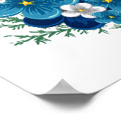 Poster Bonne Pâques avec un bébé poussin (Coin)