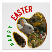 Poster Bonne Pâques - Femme (Devant)