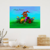 Poster Bonne Pâques ! Lapin de Pâques (Cuisine)